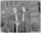 Hodges and Messick before commencement